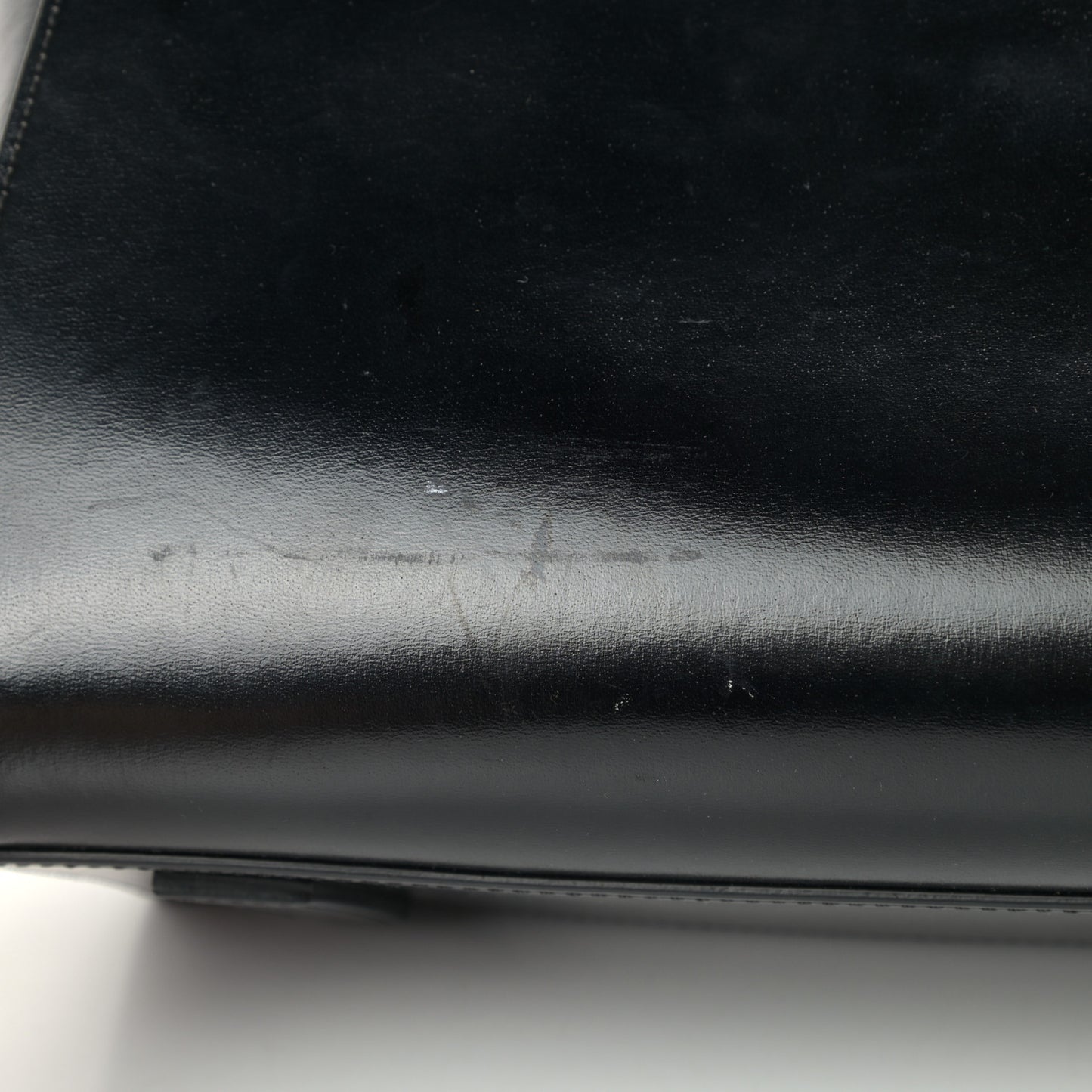 Shiny Lord Calfskin Small Antigona Black