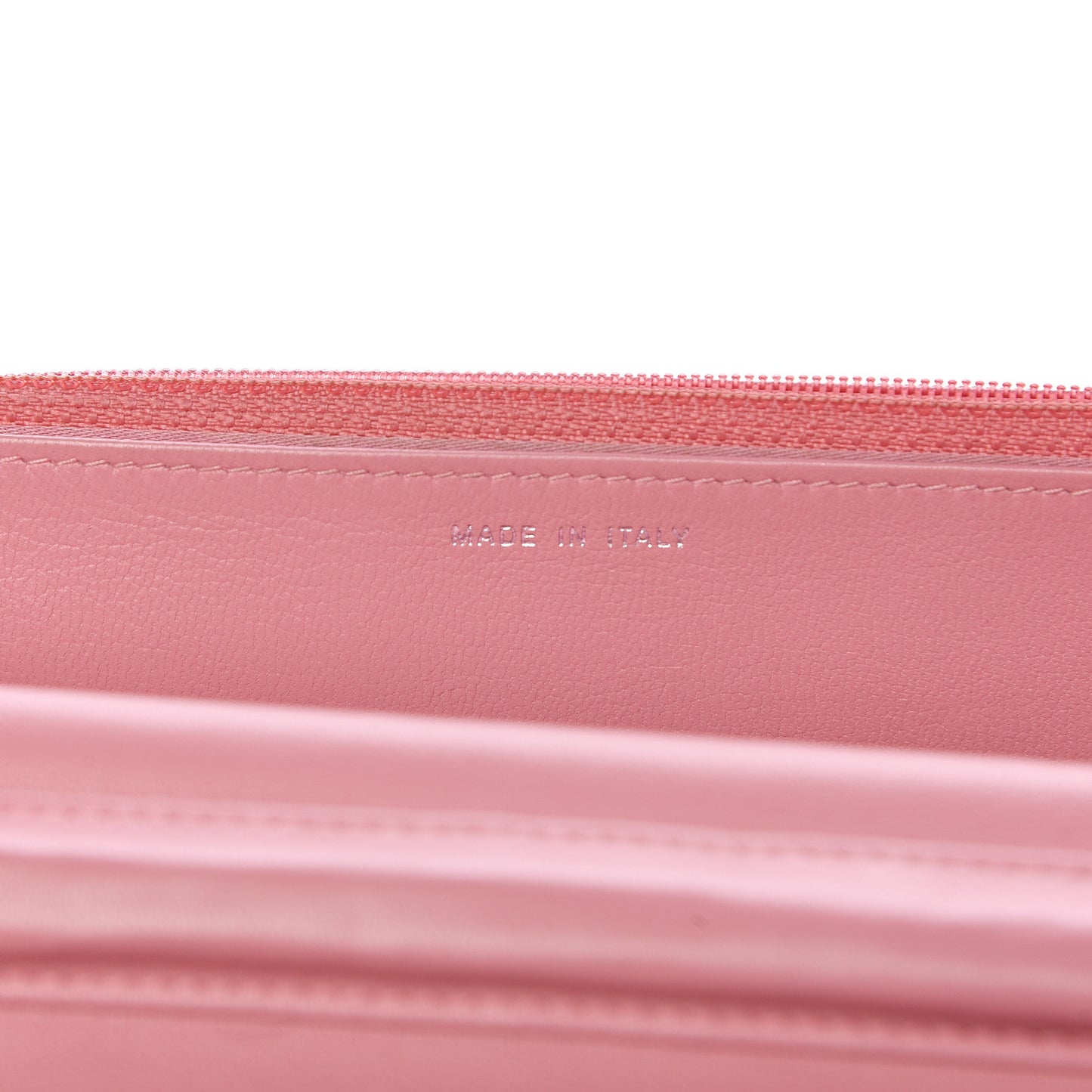 Lambskin Camellia Embossed Wallet On Chain WOC Pink