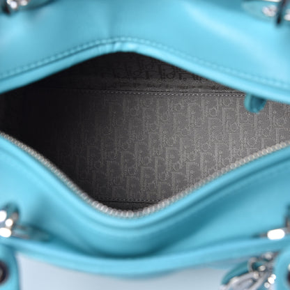 Christian Dior Lambskin Cannage Medium Lady Dior Turquoise 5 of 9