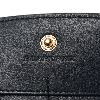 Burberry Calfskin House Check Continental Wallet Navy 6 of 6