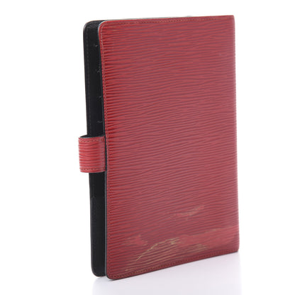 Louis Vuitton Epi Medium Ring Agenda Cover Rouge 3 of 10