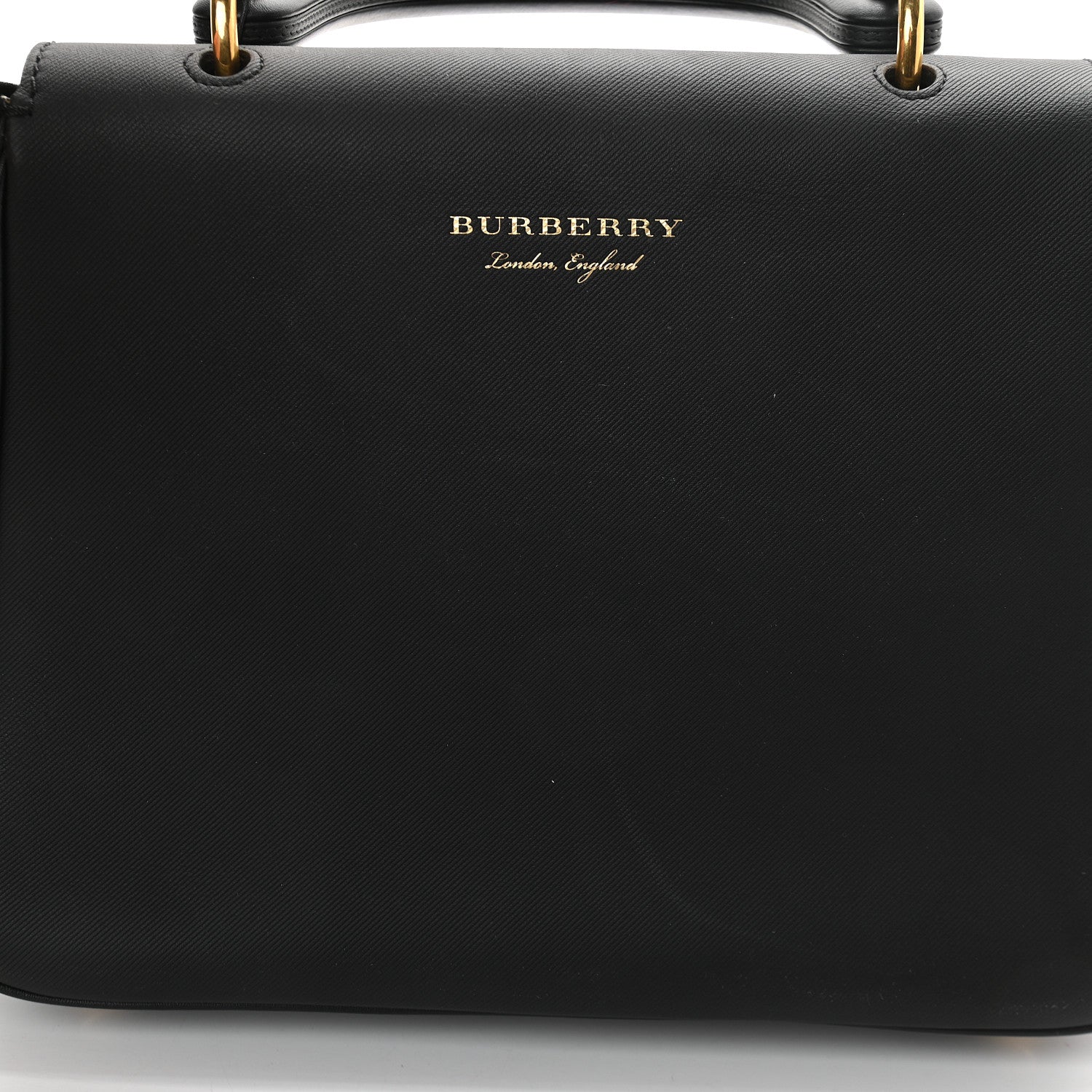 Burberry Trench Calfskin Medium DK88 Top Handle Bag Black 9 of 9