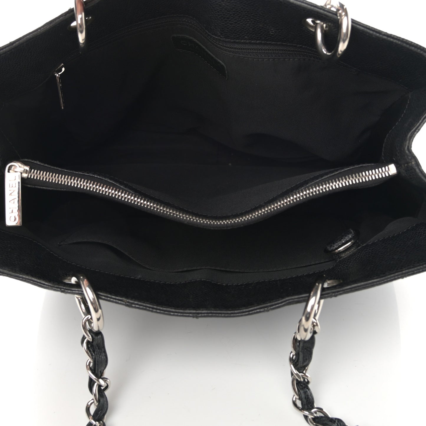 Caviar Quilted Grand Shopping Tote GST Black