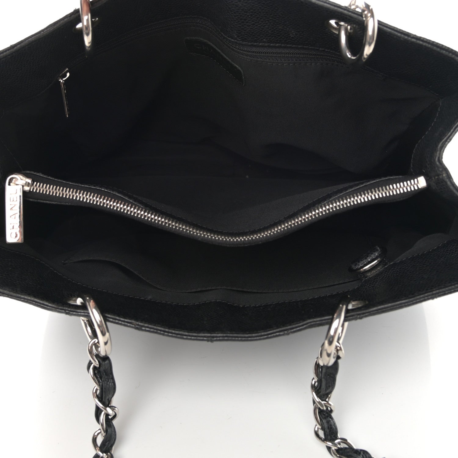 Chanel Caviar Quilted Grand Shopping Tote GST Black 5 of 19