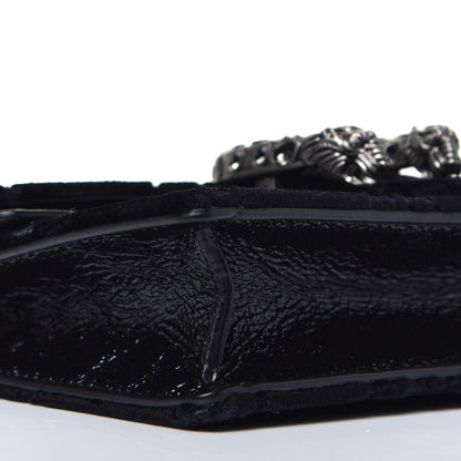 Gucci Velvet GG Monogram Super Mini Dionysus Shoulder Bag Black 7 of 8