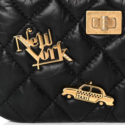 Chanel Aged Calfskin Quilted Small Lucky Charms Cosmetic Case Black 10 of 10