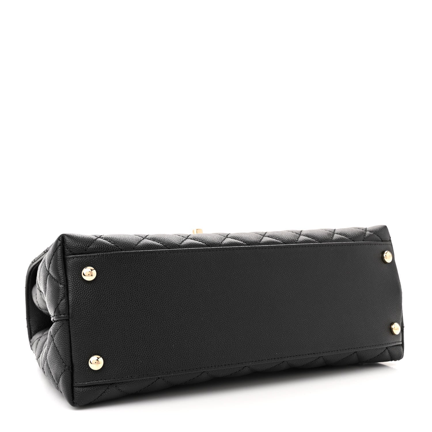 Chanel Caviar Quilted Small Coco Handle Flap Black 4 of 11