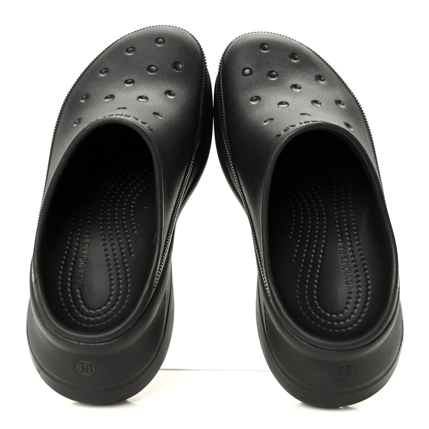 X CROCS Rubber Womens Mules 38 Black