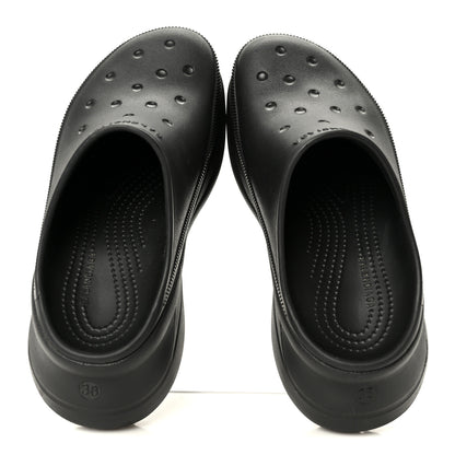 Balenciaga X CROCS Rubber Womens Mules 38 Black 2 of 10