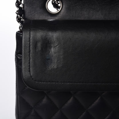 Chanel Lambskin Quilted Medium Double Flap Black 9 of 16