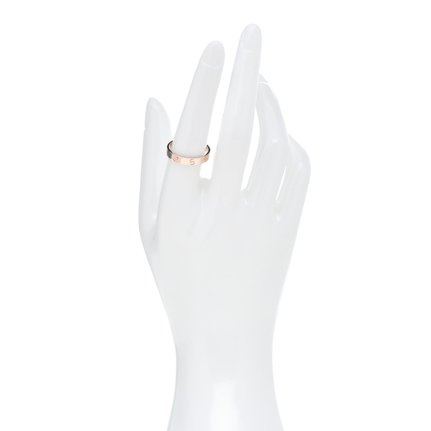 18K Pink Gold 3.5mm LOVE Wedding Band Ring 56 7.75