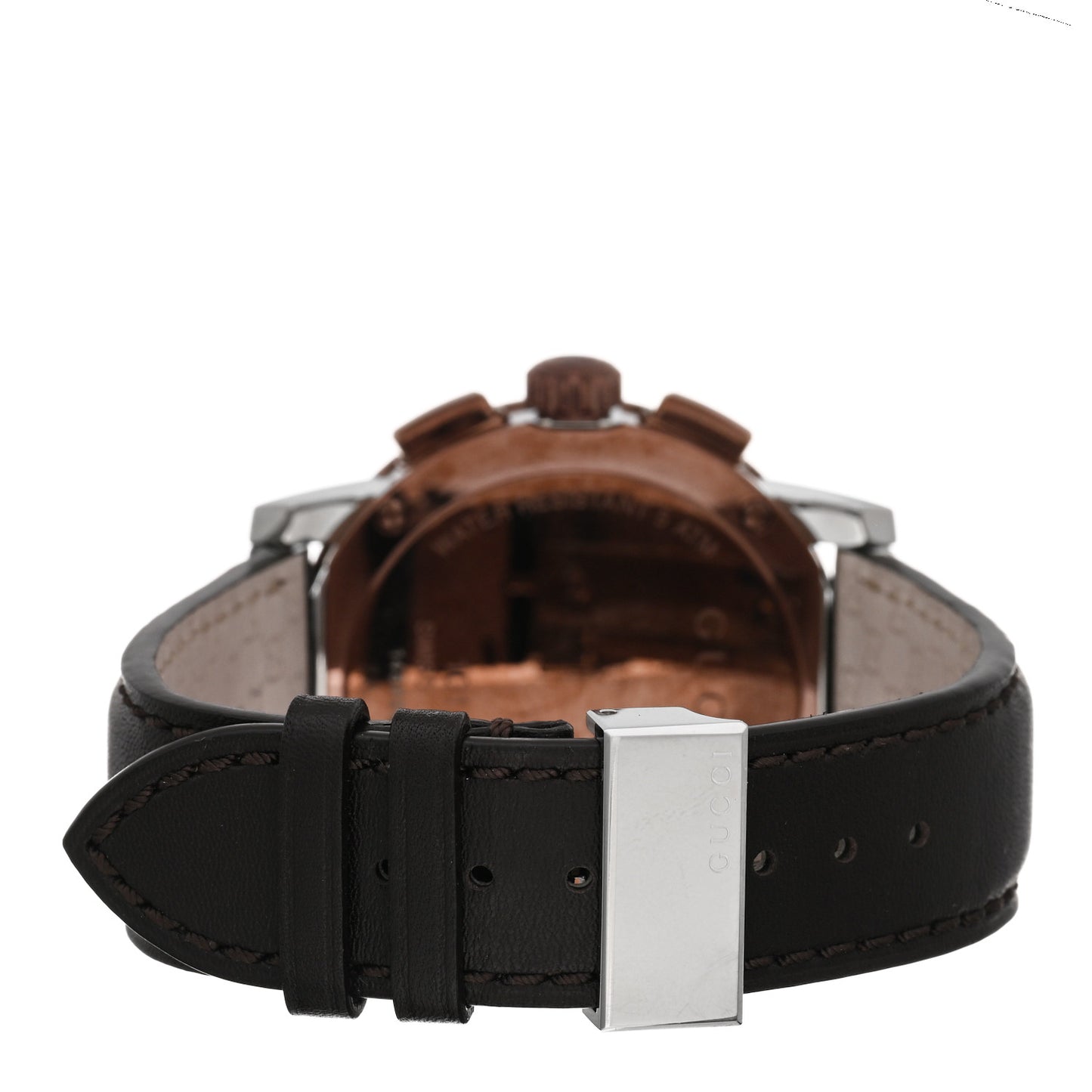 Stainless Steel Calfskin 44mm G-Chrono Quartz Watch Bronze