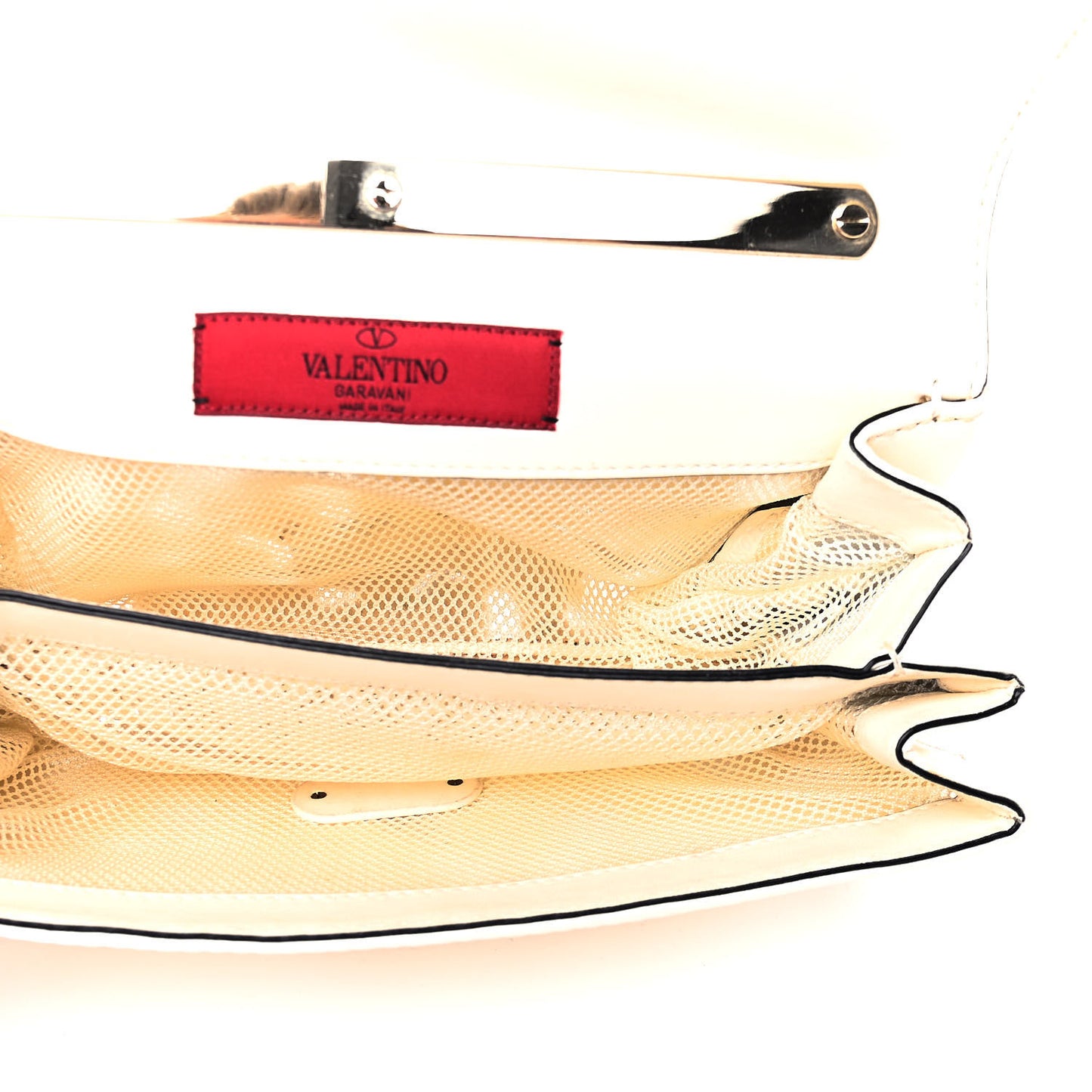 Nappa Lace Girello Flap Ivory