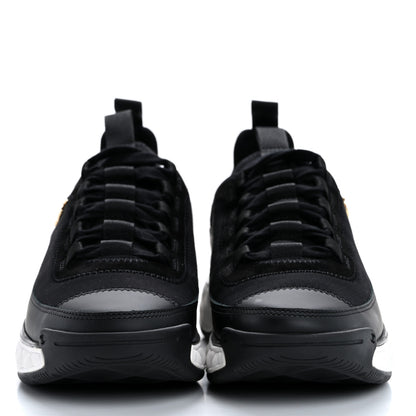 Chanel Velvet Calfskin Mixed Fibers CC Sneakers 36 Black 3 of 9