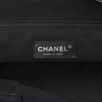 Chanel Iridescent Calfskin Chic Quilt Bowling Bag Black 6 of 14