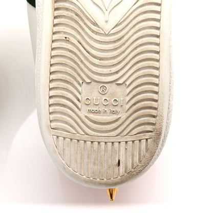 Gucci Calfskin Web Pearl Studded Womens Ace Sneakers 38.5 White 7 of 10