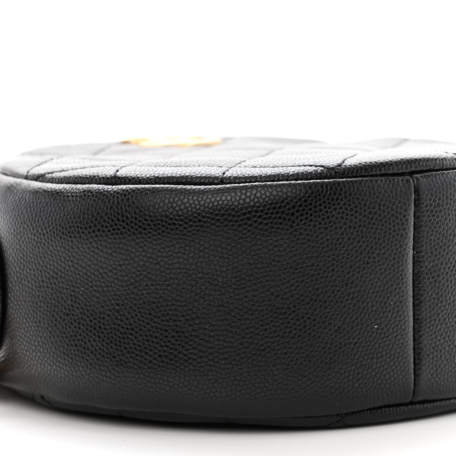 Chanel Caviar Quilted Small Round Bag With Chain Black 9 of 11