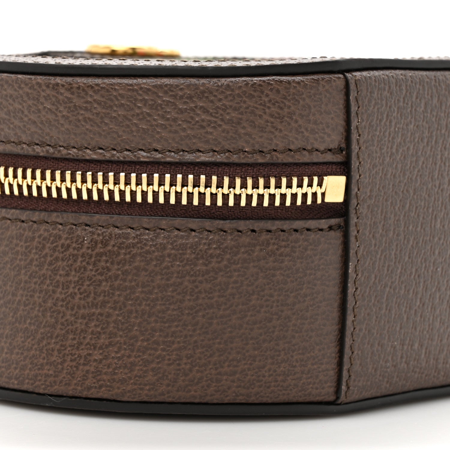 Gucci GG Supreme Monogram Top Handle Web Mini Ophidia Round Shoulder Bag Brown 10 of 10