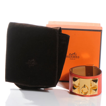 Hermes Chamonix Collier de Chien CDC Bracelet Capucine L 5 of 6