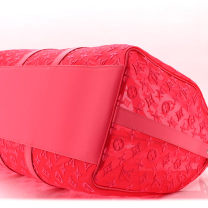 Louis Vuitton Monogram Fluo See Through Keepall Bandouliere 50 Rose 9 of 9