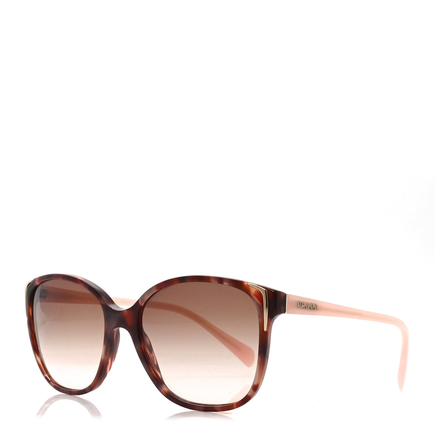 Prada Acetate Sunglasses SPR 01O Tortoise Pink 1 of 7