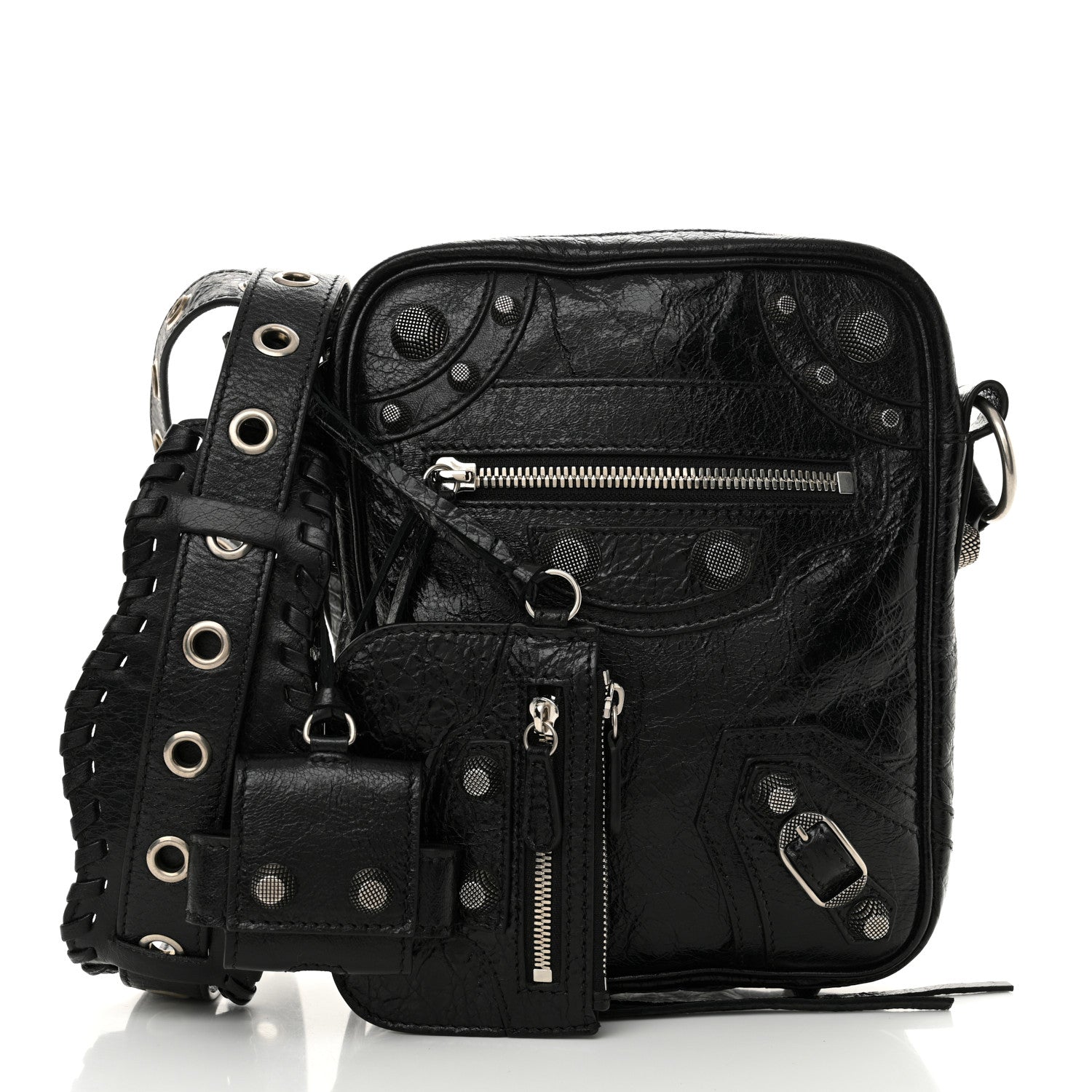 Balenciaga Agneau Arena Le Cagole Crossbody Bag Black 3 of 10