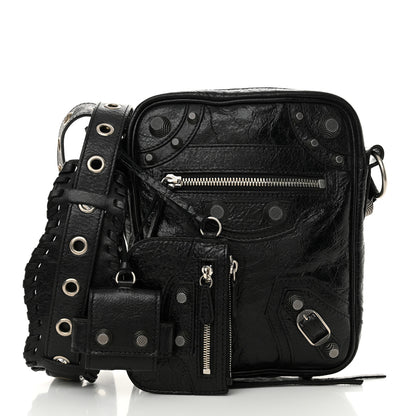 Balenciaga Agneau Arena Le Cagole Crossbody Bag Black 3 of 10