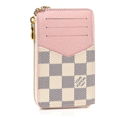 Louis Vuitton Damier Azur Recto Verso Card Holder Rose Ballerine 3 of 6