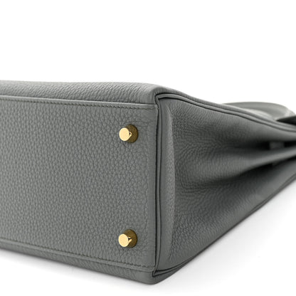 Hermes Togo Kelly Retourne 28 Vert Amande 11 of 12