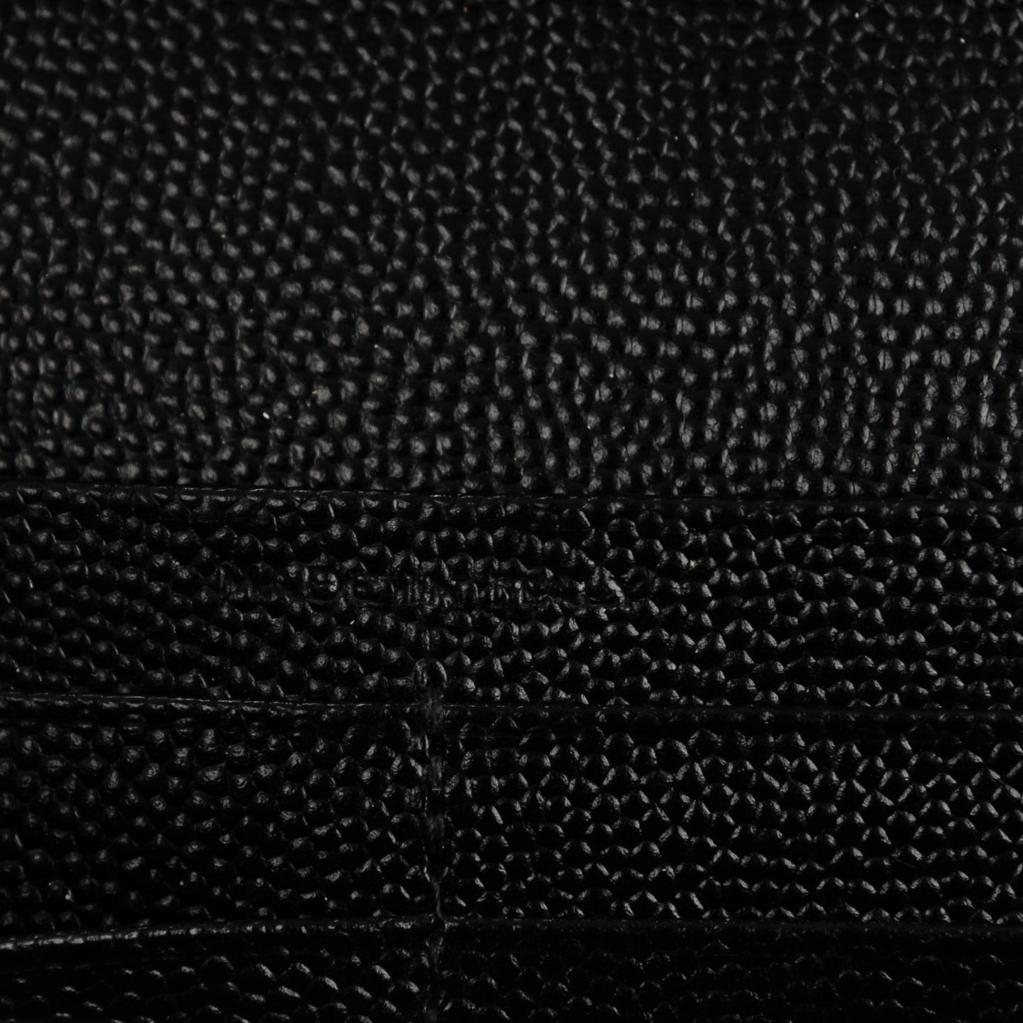 Grain De Poudre Matelasse Chevron Monogram Chain Wallet Black