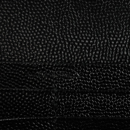 Saint Laurent Grain De Poudre Matelasse Chevron Monogram Chain Wallet Black 8 of 8