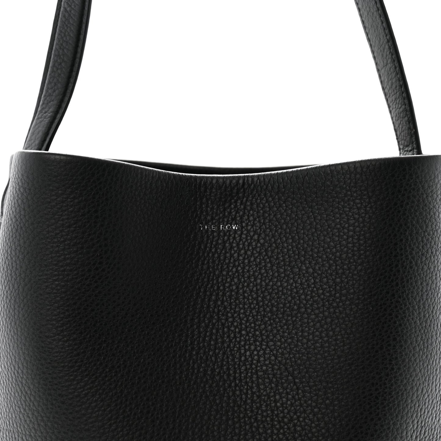 Grained Calfskin Medium N/S Park Tote Black
