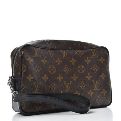 Louis Vuitton Monogram Macassar Kasai Clutch Black 3 of 6