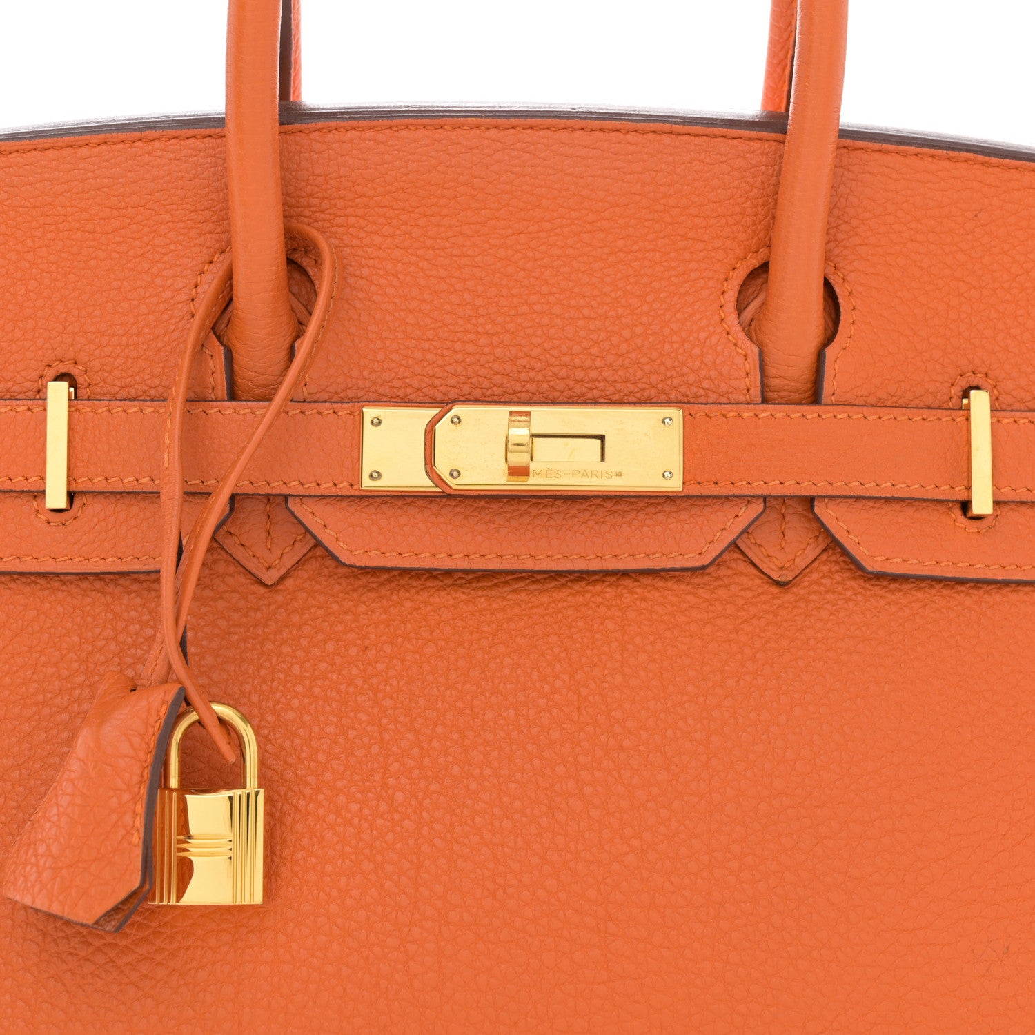 Hermes Togo Birkin 30 Orange 8 of 13