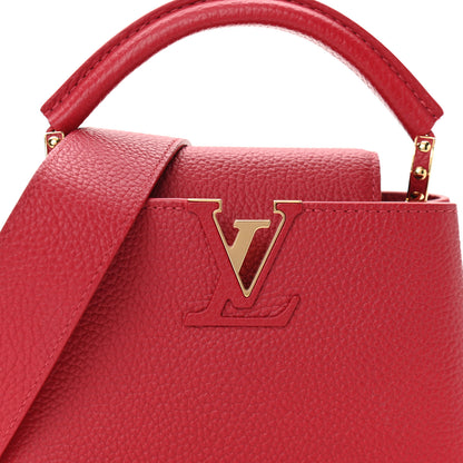 Louis Vuitton Taurillon Mini Capucines Scarlet 8 of 12