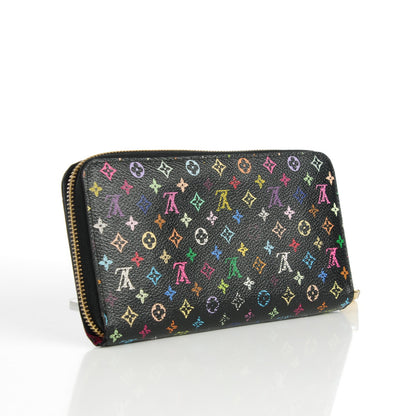 Louis Vuitton Monogram Multicolor Zippy Wallet Black Grenade 3 of 9