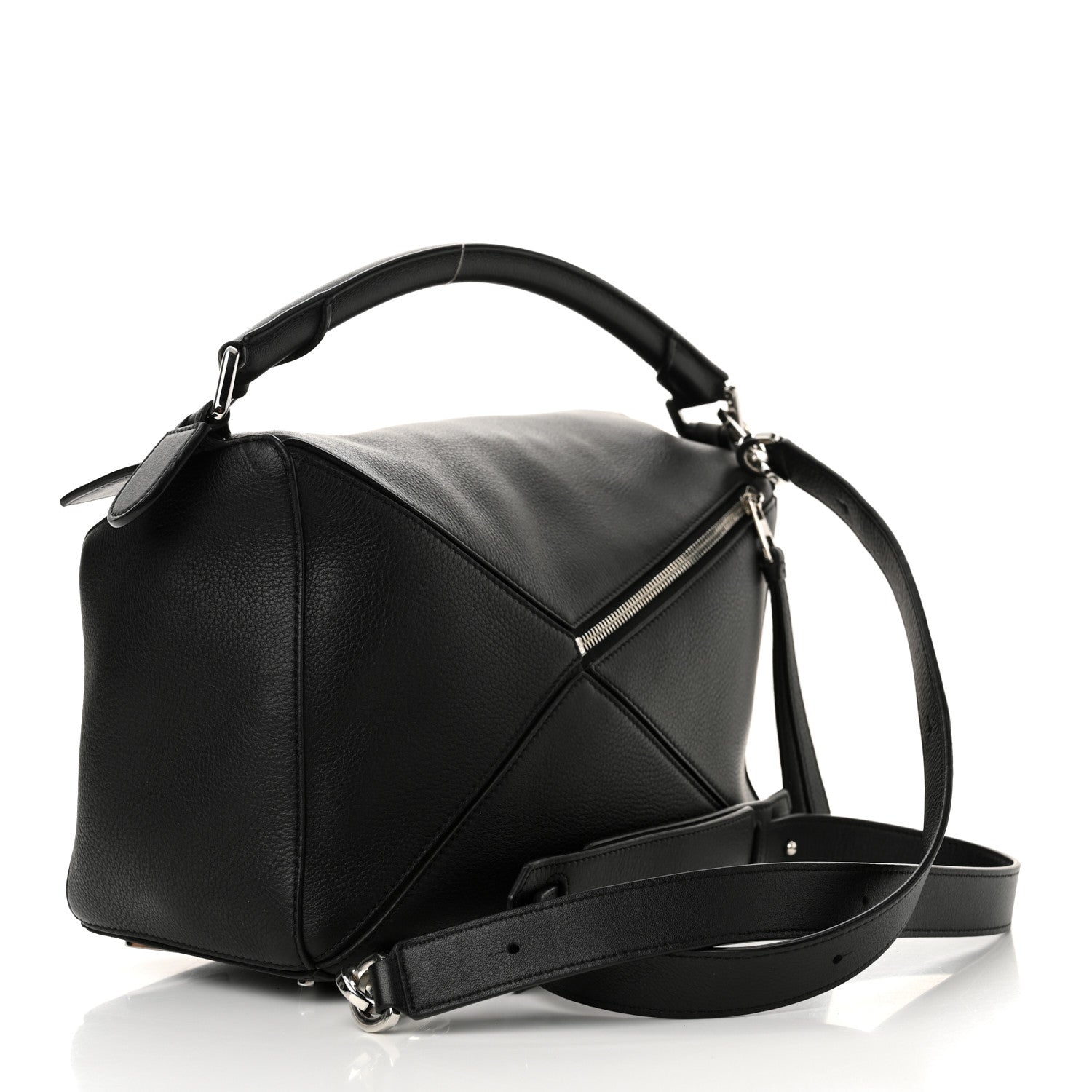 Loewe Calfskin Medium Puzzle Bag Black 3 of 12