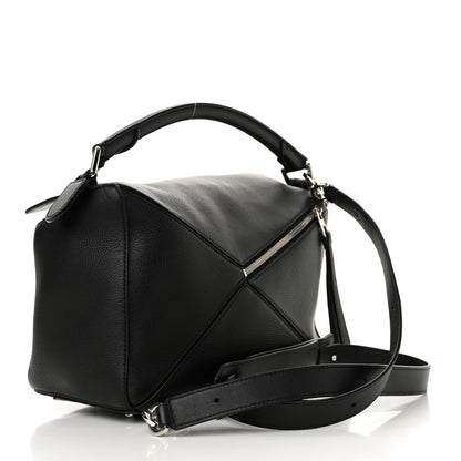 Loewe Calfskin Medium Puzzle Bag Black 3 of 12