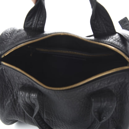 Alexander Wang Pebbled Lambskin Rocco Black Antique Brass Hardware 5 of 9