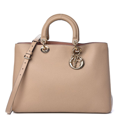 Christian Dior Bullcalf Large Diorissimo Tote Beige Petale 3 of 22