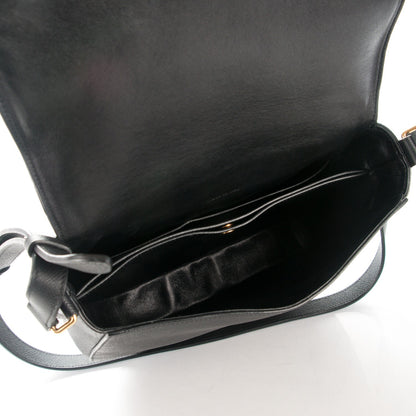 Celine Grained Calfskin Medium Trotteur Black 5 of 6