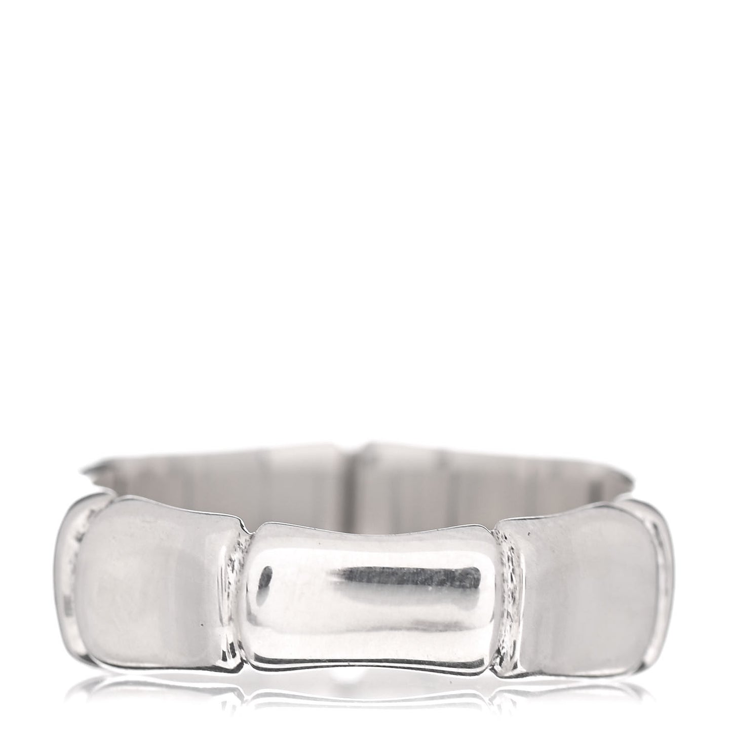 Sterling Silver Bamboo Band Ring 57 8