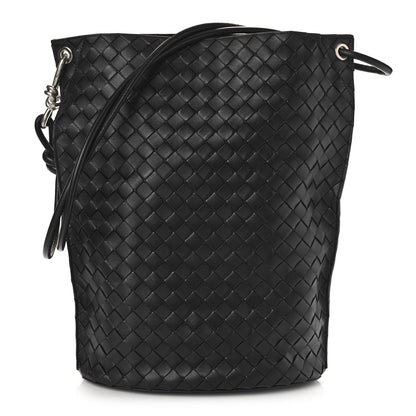 Bottega Veneta Nappa Intrecciato Medium Knot Bucket Bag Black 1 of 9