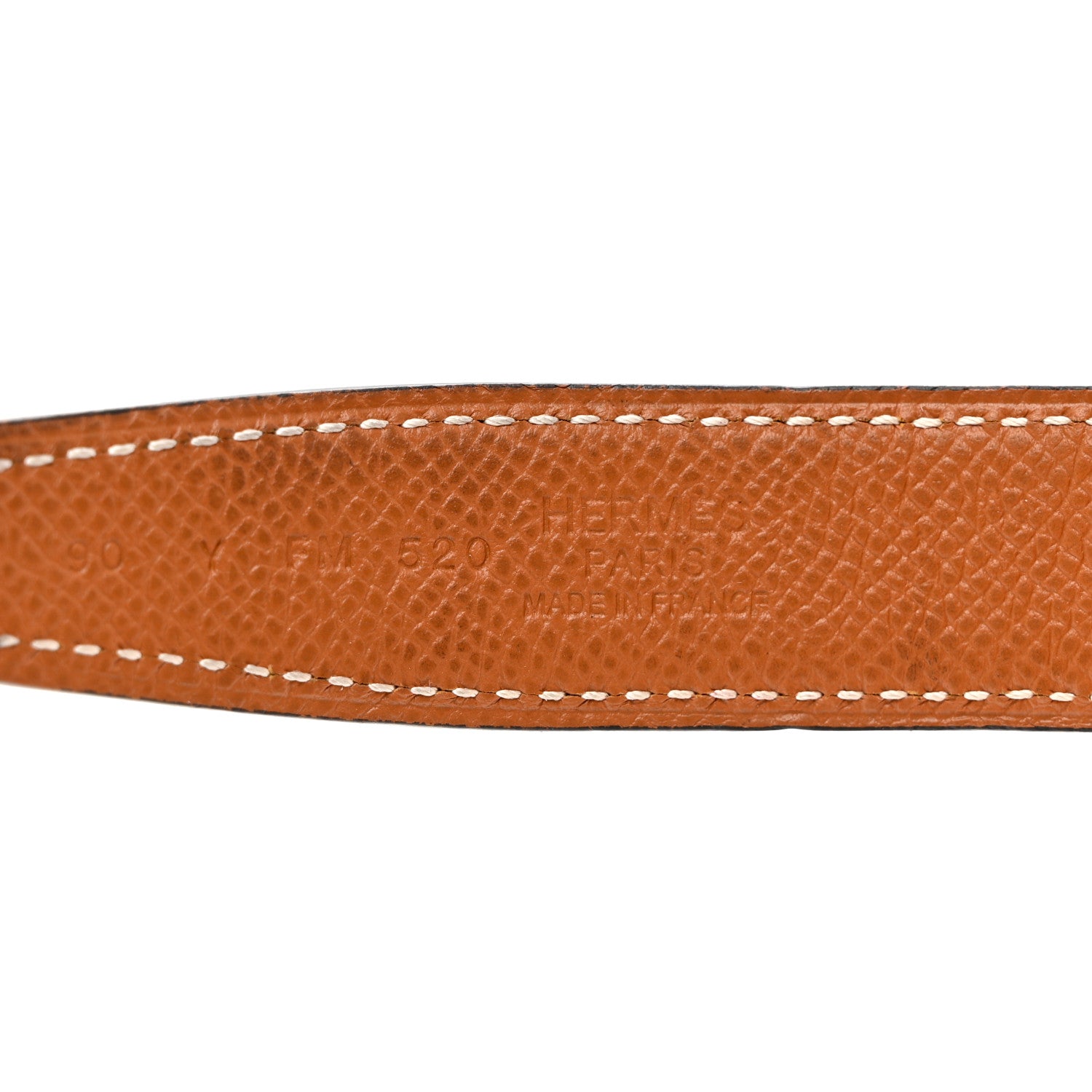 Hermes Swift Epsom 24mm Mini H Belt 90 36 Black Gold 3 of 7