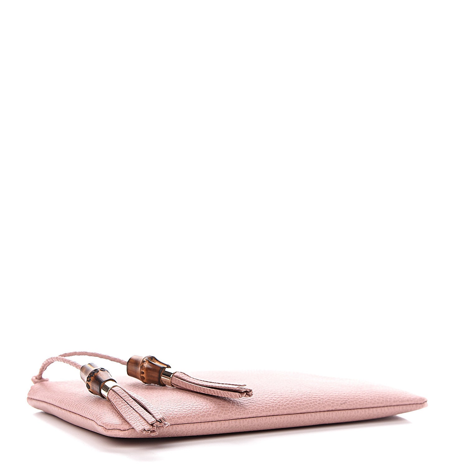 Gucci Calfskin Bamboo Clutch Pink 4 of 7