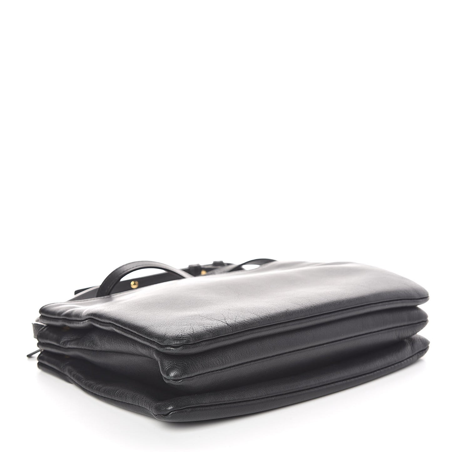 Lambskin Large Trio Crossbody Bag Black