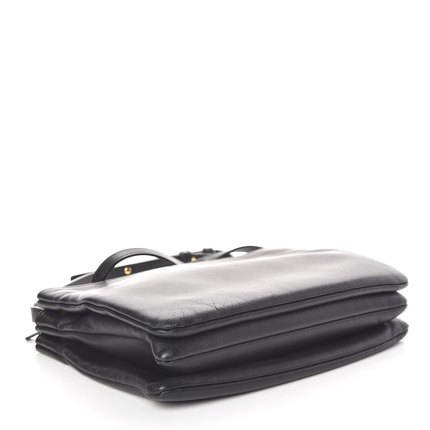 Celine Lambskin Large Trio Crossbody Bag Black 4 of 11