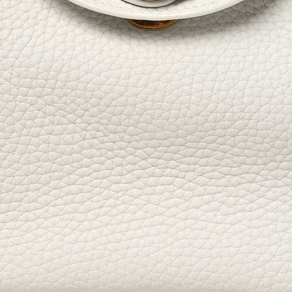 Hermes Taurillon Clemence Mini Lindy 20 New White 8 of 11