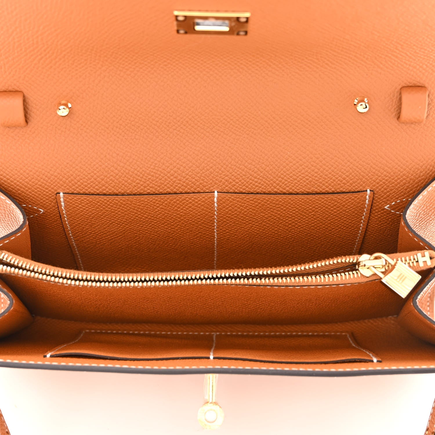Hermes Epsom Kelly Wallet To Go Gold 5 of 11