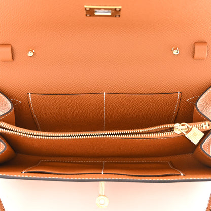 Hermes Epsom Kelly Wallet To Go Gold 5 of 11